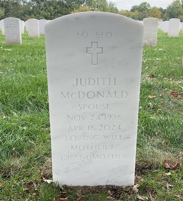Back of headstone — Daniel Maher