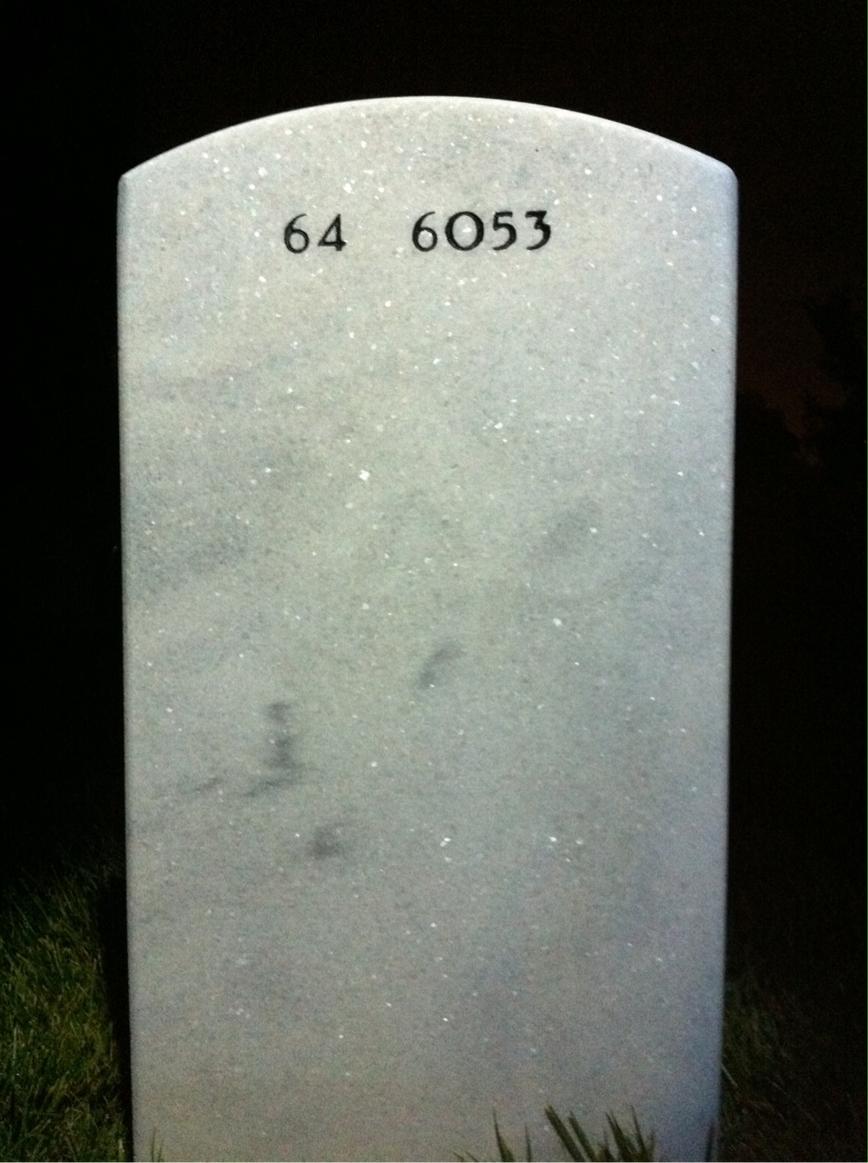 Back of headstone — Carlos Quintero