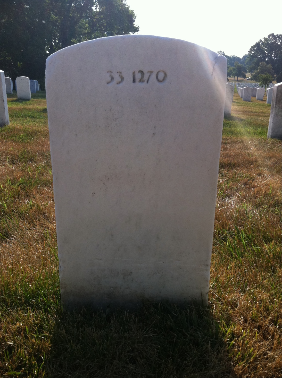 Back of headstone — Shirley June Smith