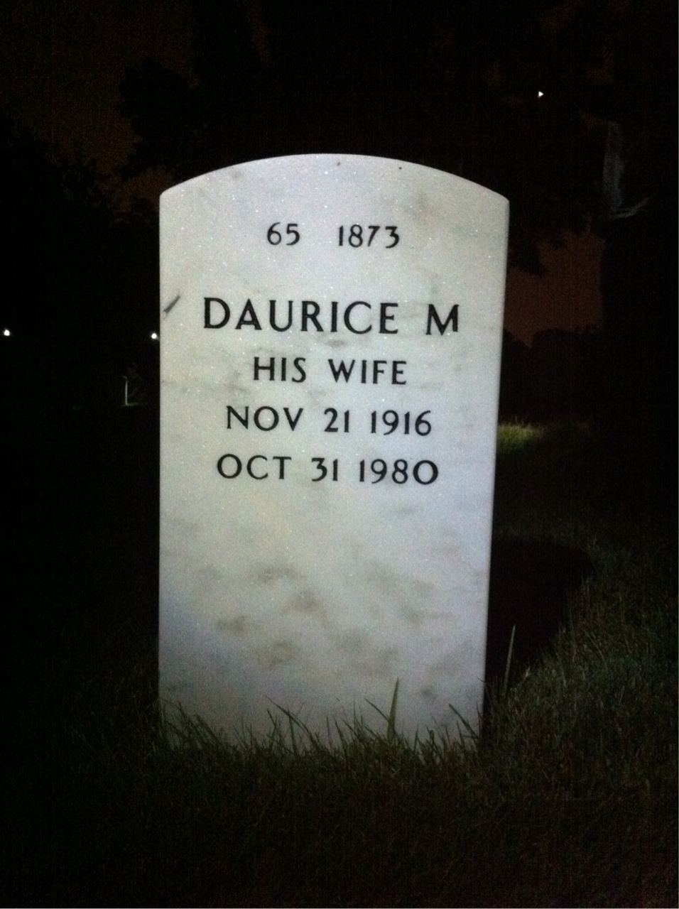 Back of headstone — Walton Hallowes
