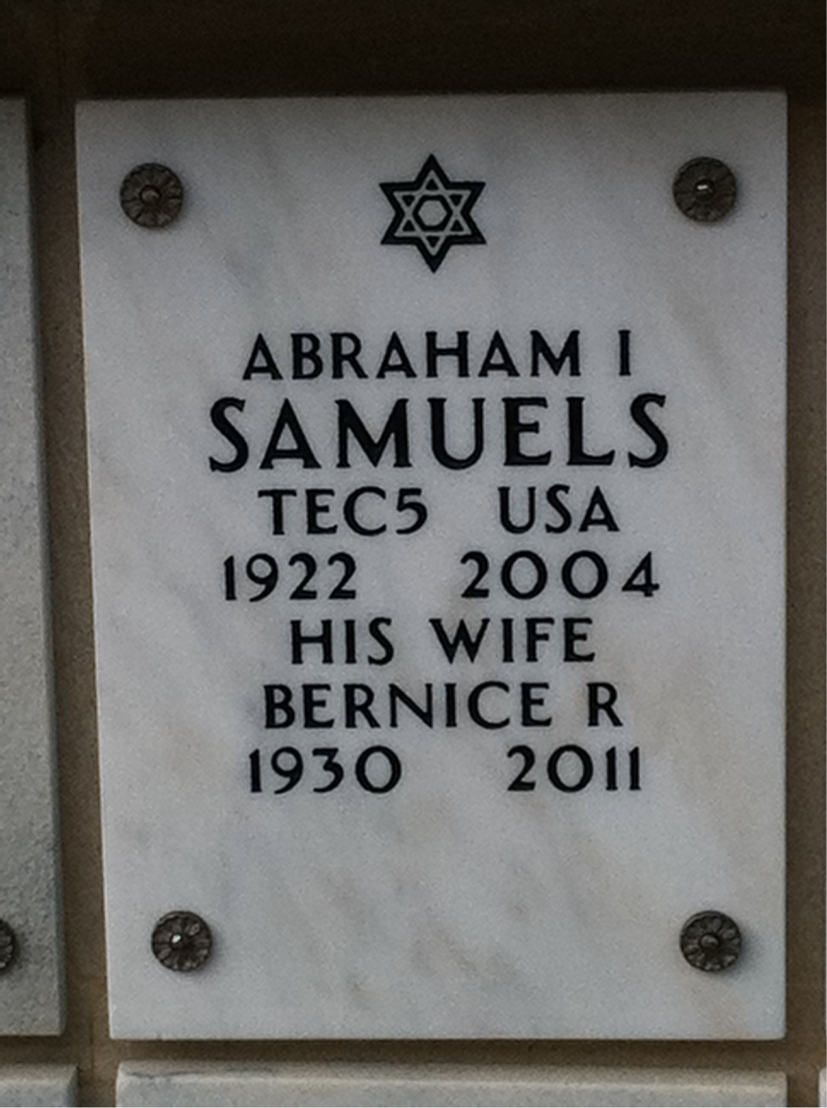 Abraham (Abe) Samuels