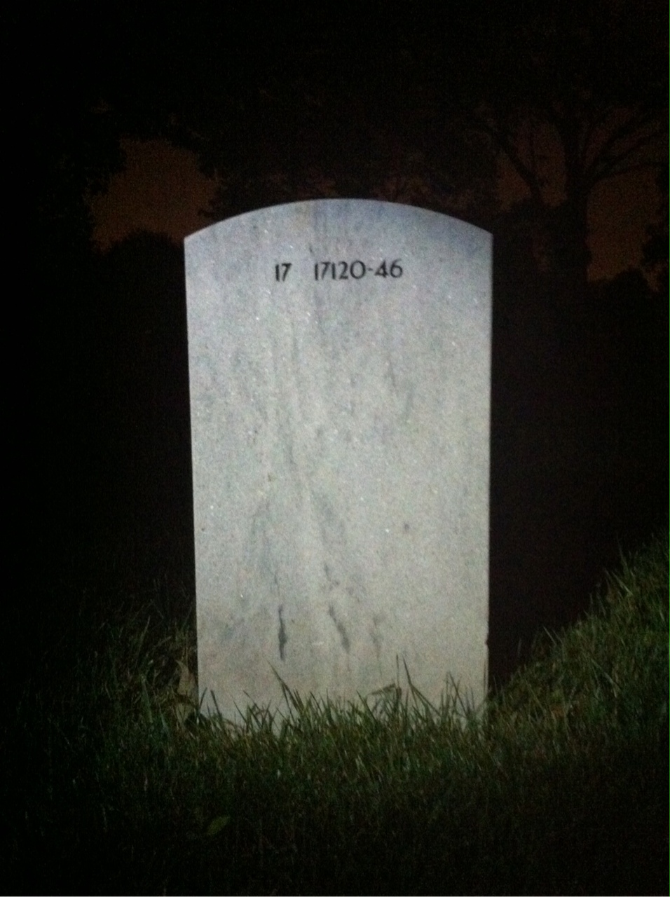 Back of headstone — Frank Mckeever