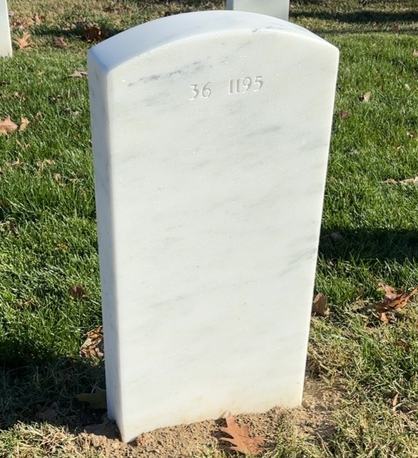 Back of headstone — Richard Conrad