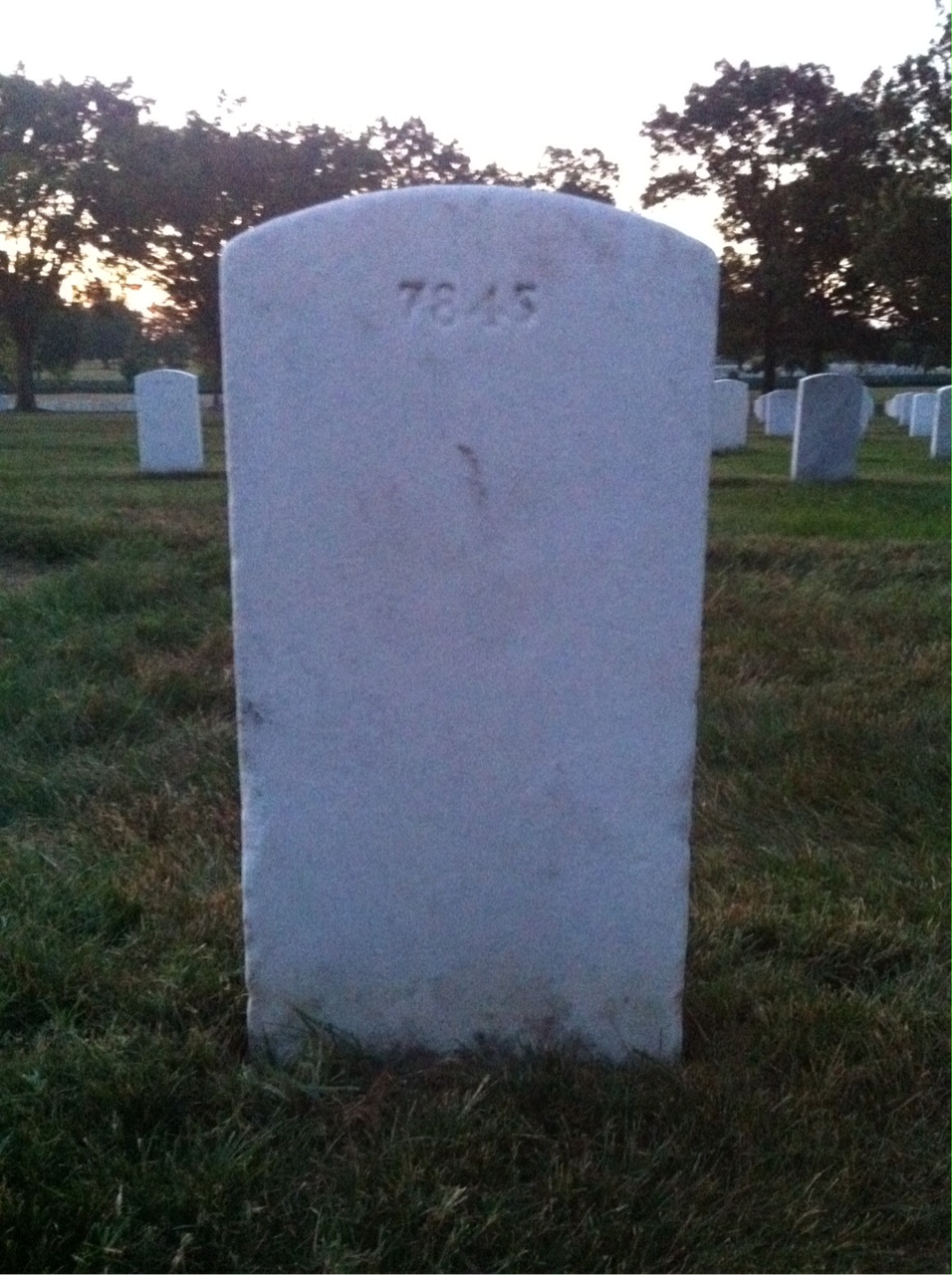 Back of headstone — Carrol Morgan
