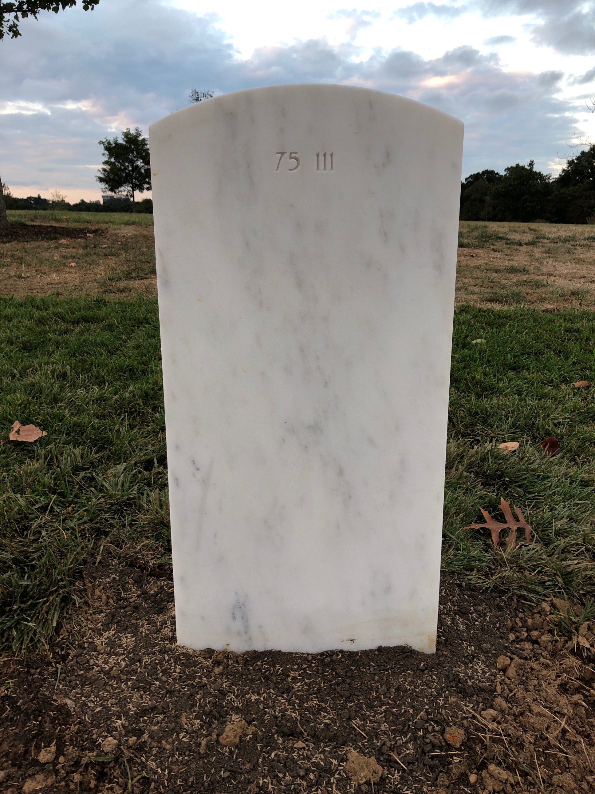 Back of headstone — Thomas Anthony Zelinski