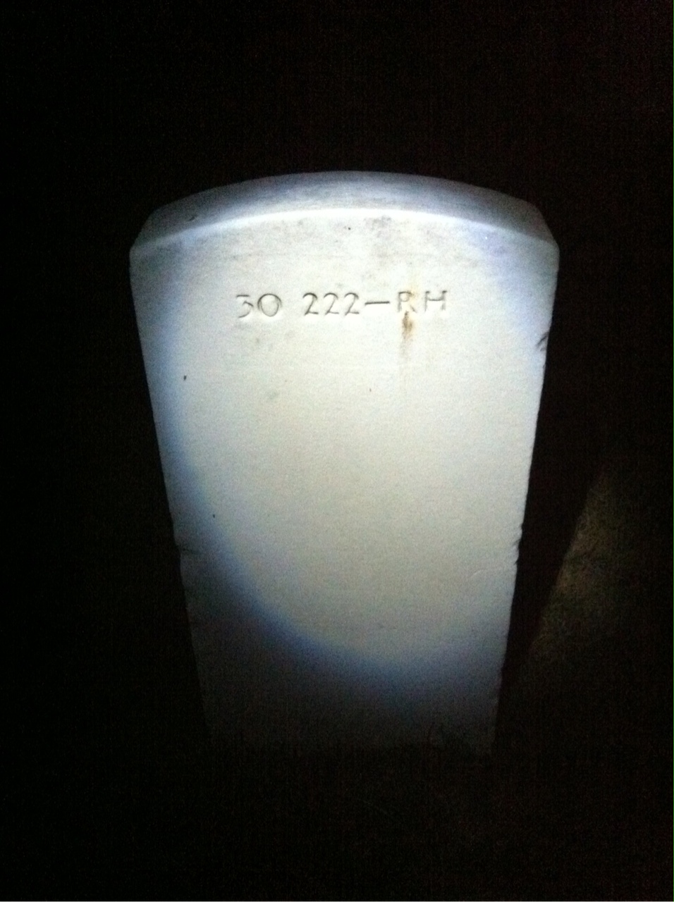 Back of headstone — Marguerite Elizabeth Allan