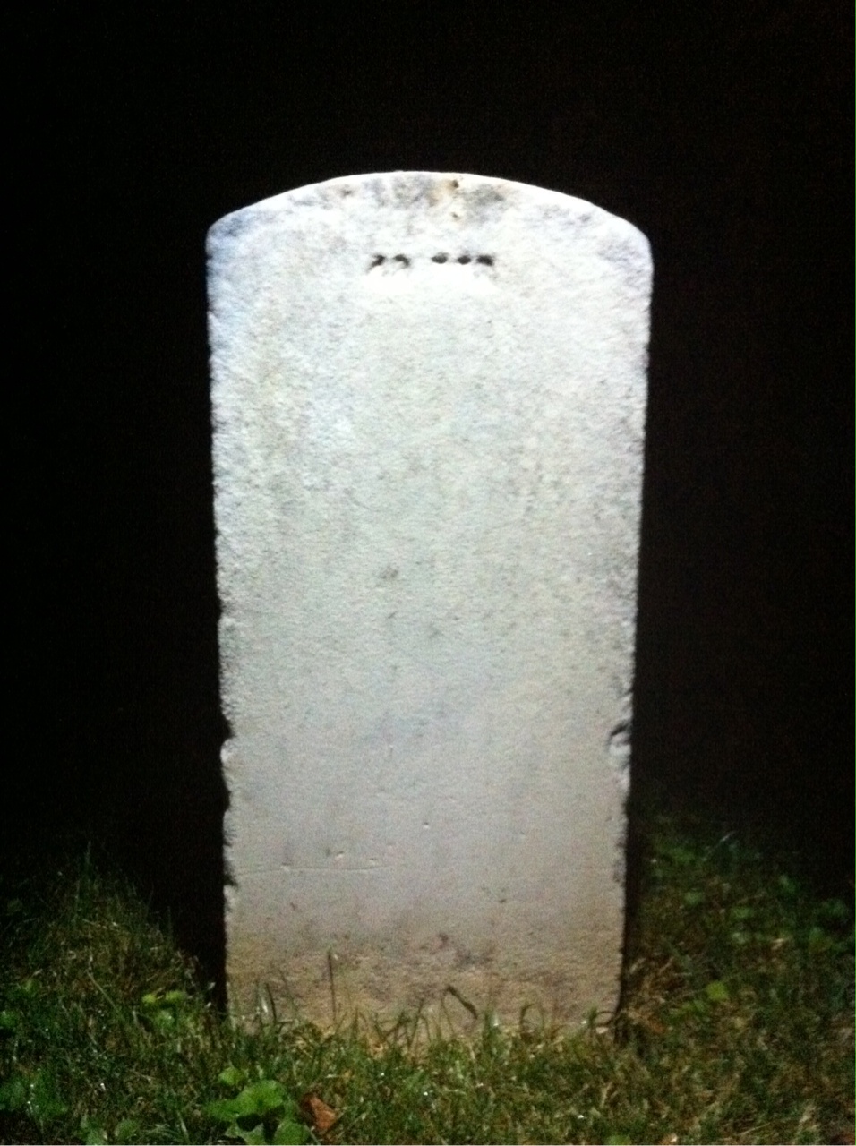 Back of headstone — Robert Barr