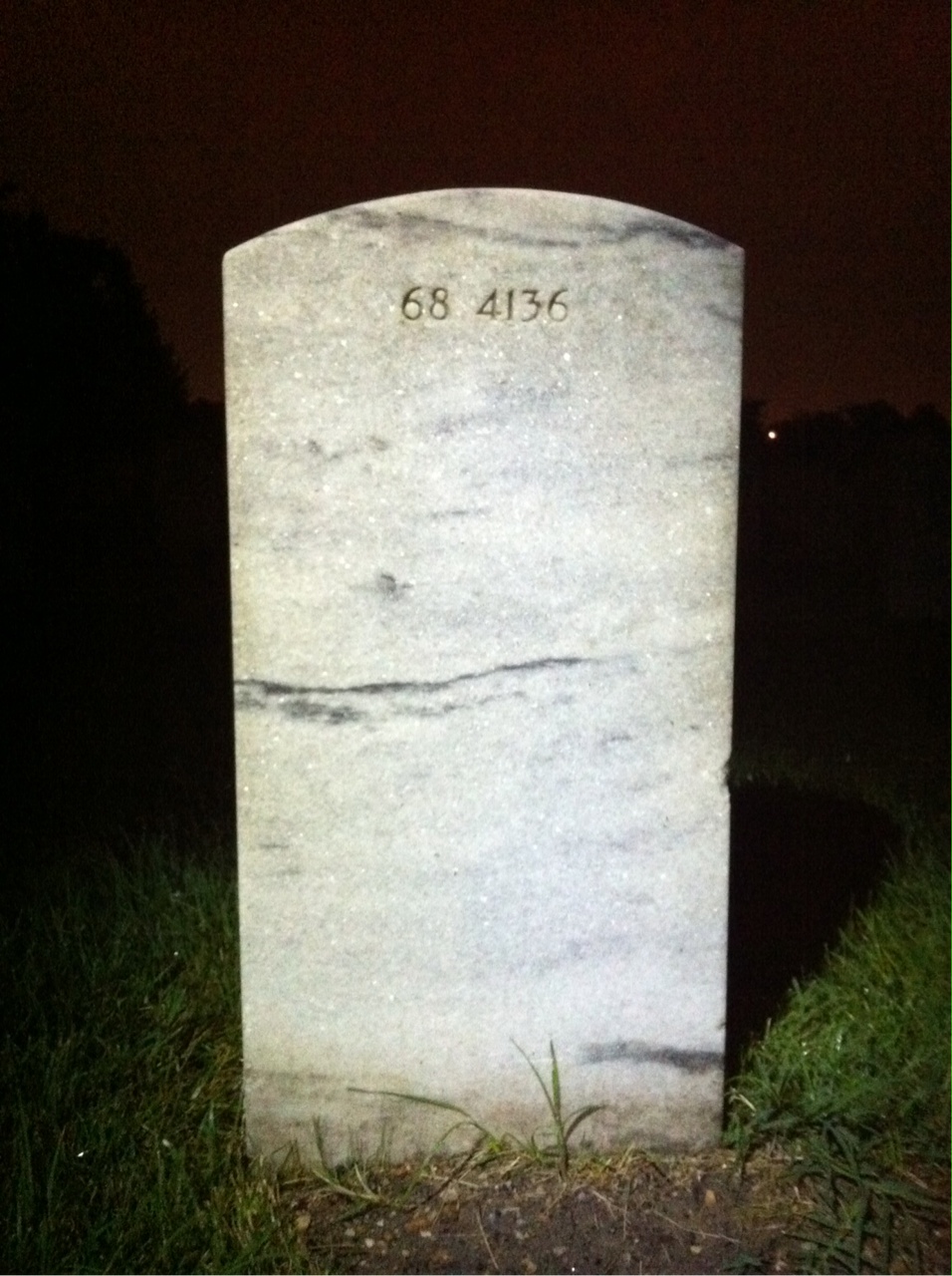 Back of headstone — Andrew William Guthrie