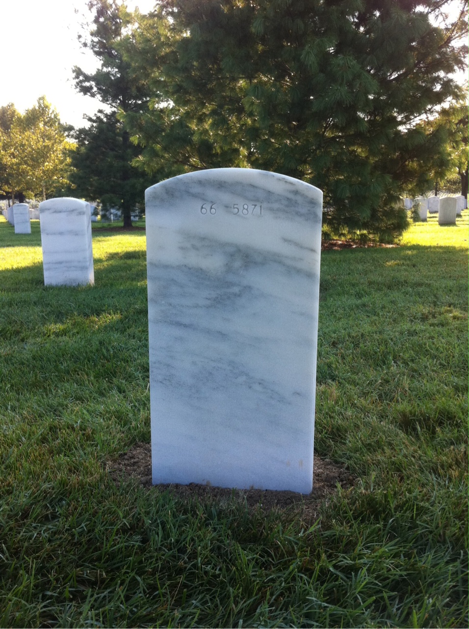 Back of headstone — Victor Manuel Rodriguez