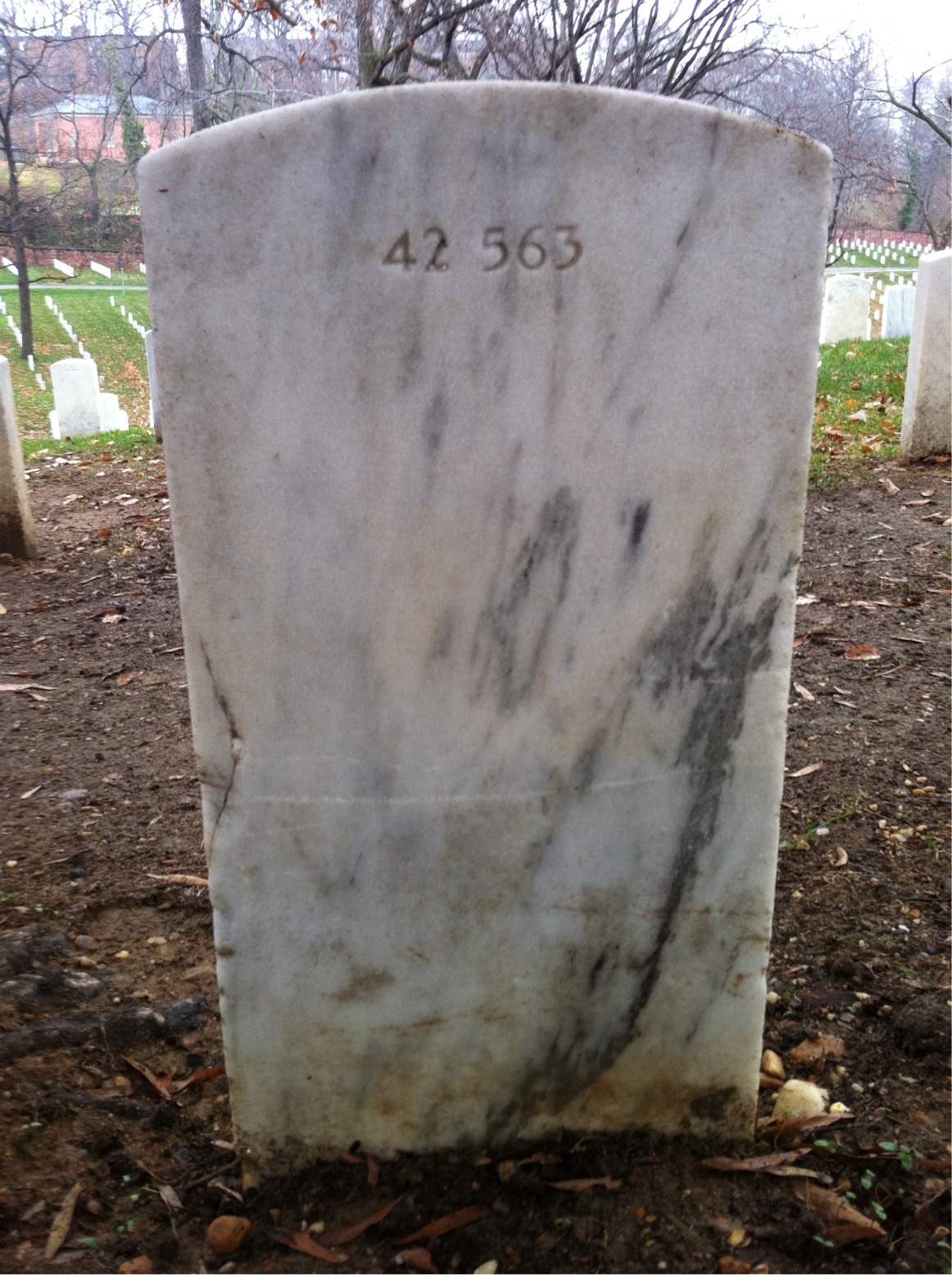 Back of headstone — William M Duncan