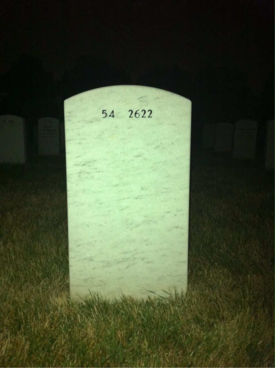 Back of headstone — Charles Martino