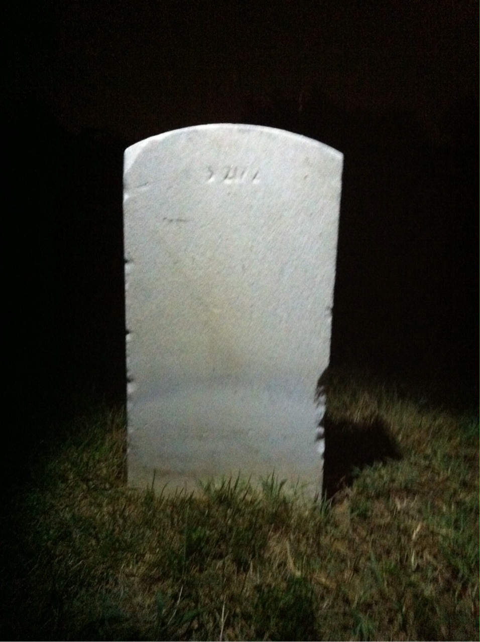 Back of headstone — Helen Avery
