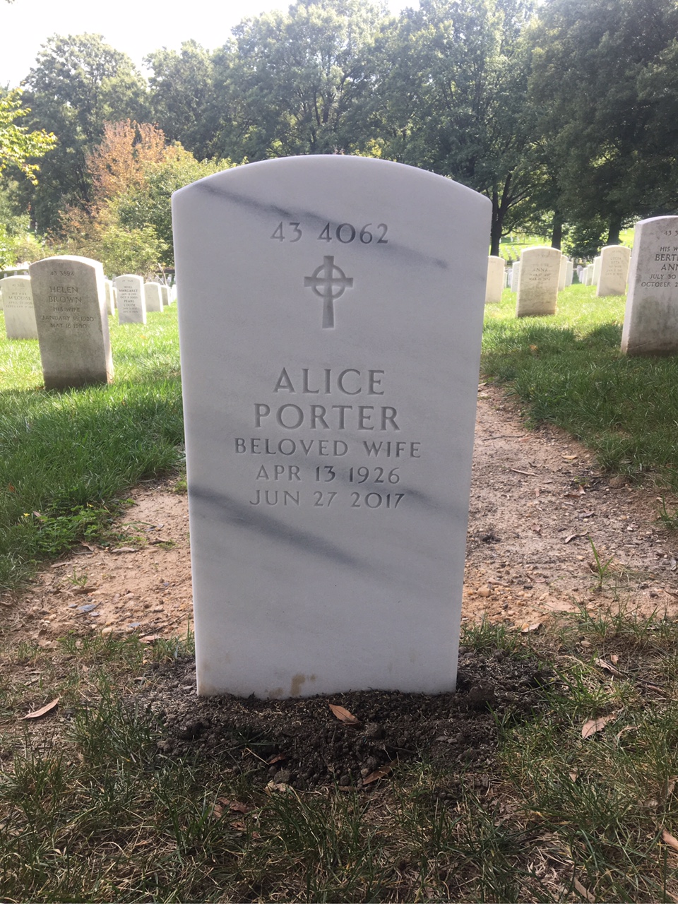 Back of headstone — Joseph Mcnamara