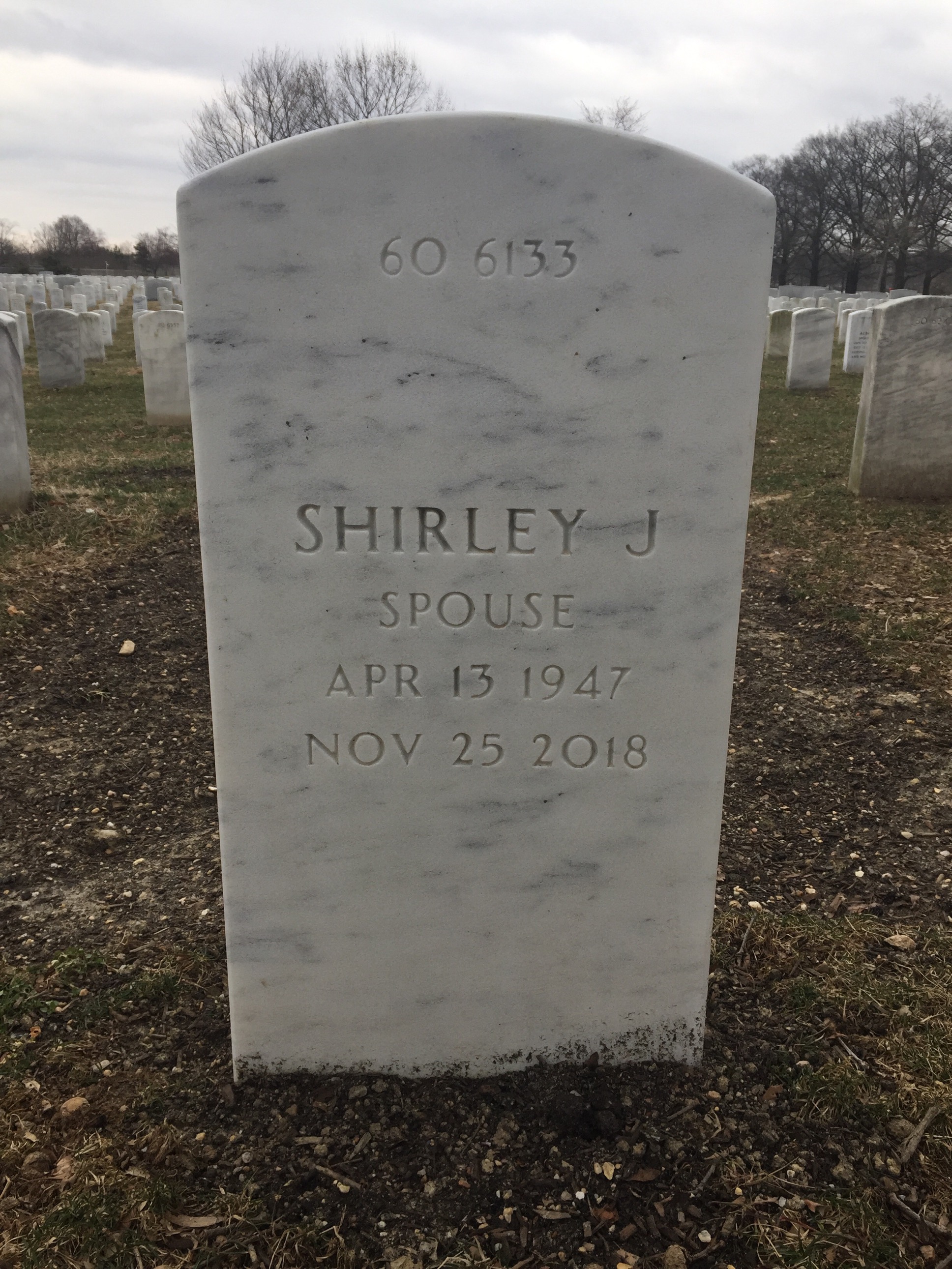 Back of headstone — Lovenza Anderson