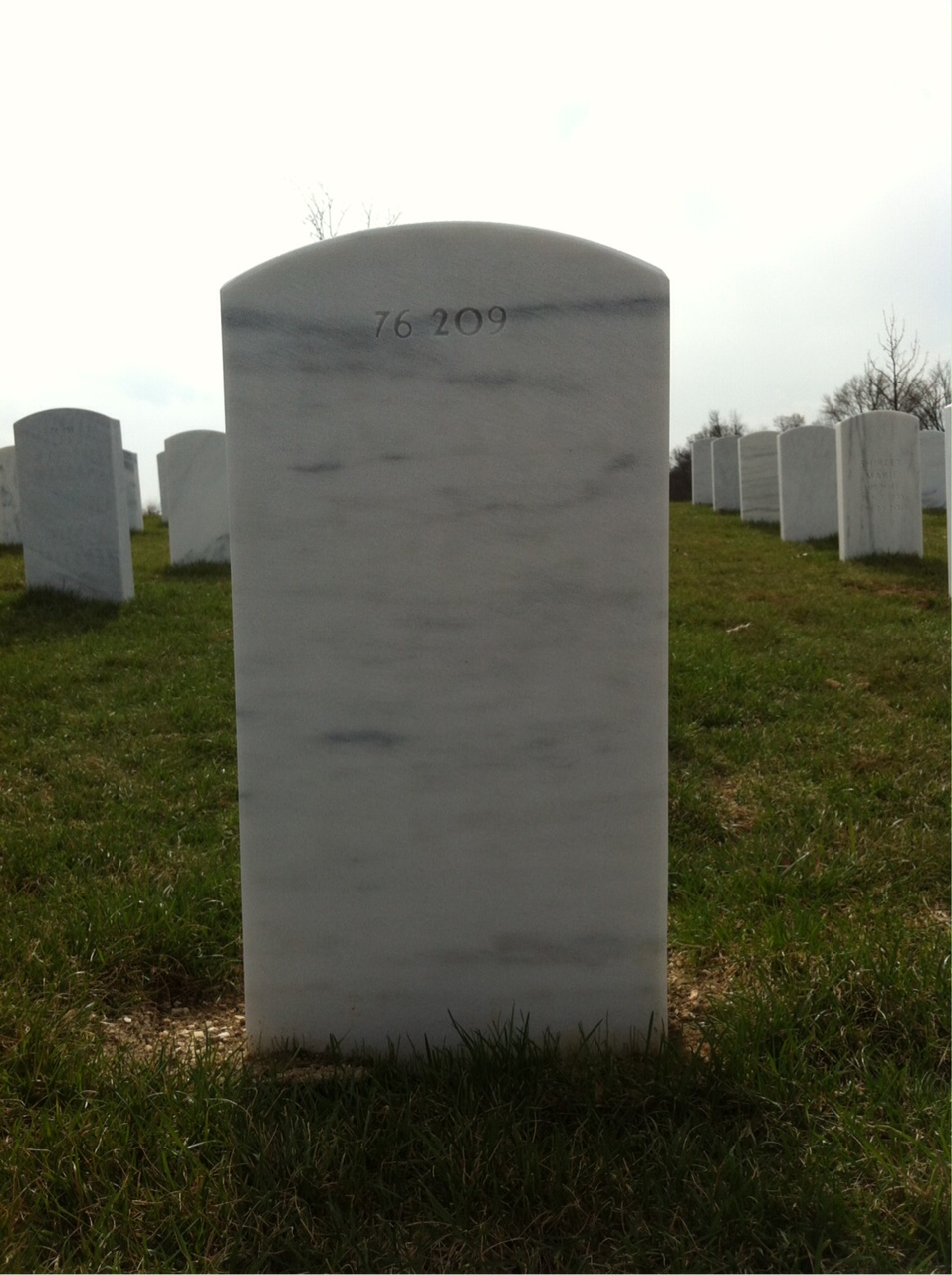Back of headstone — Travis Staats