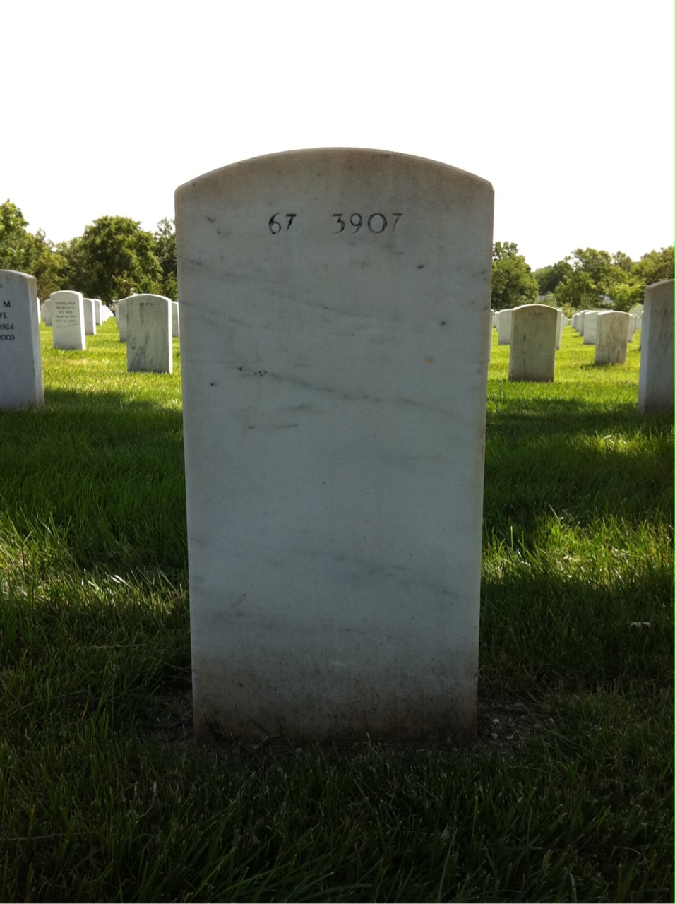 Back of headstone — Robert Reid