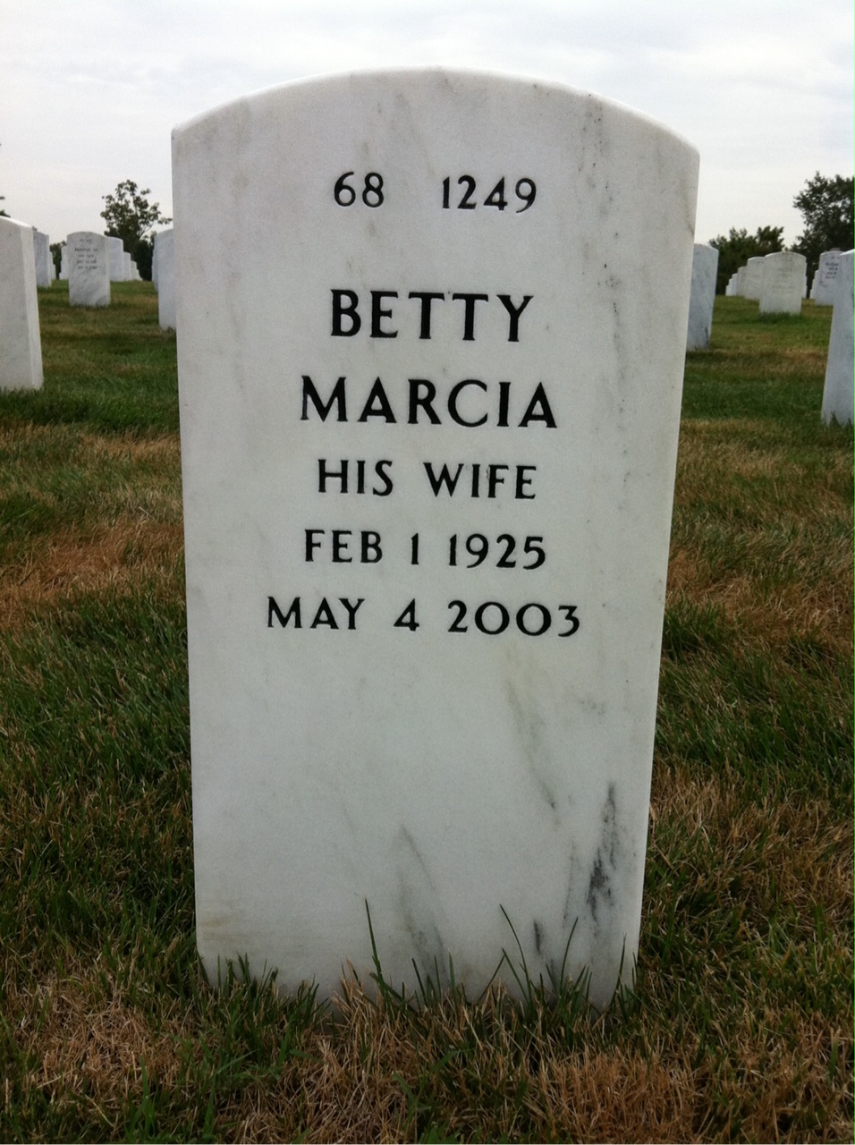Back of headstone — Joseph Donsky