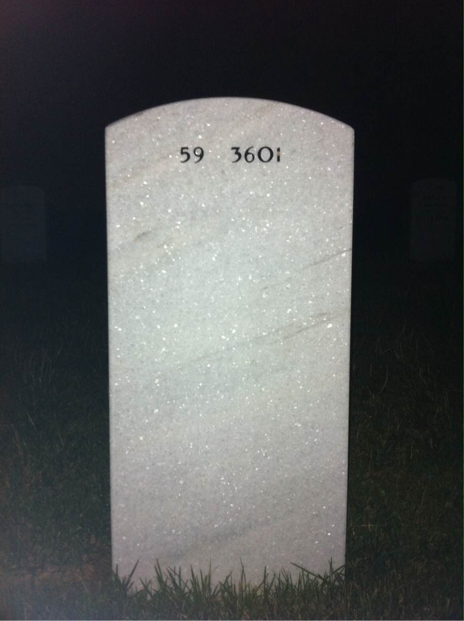 Back of headstone — Timothy Fewster