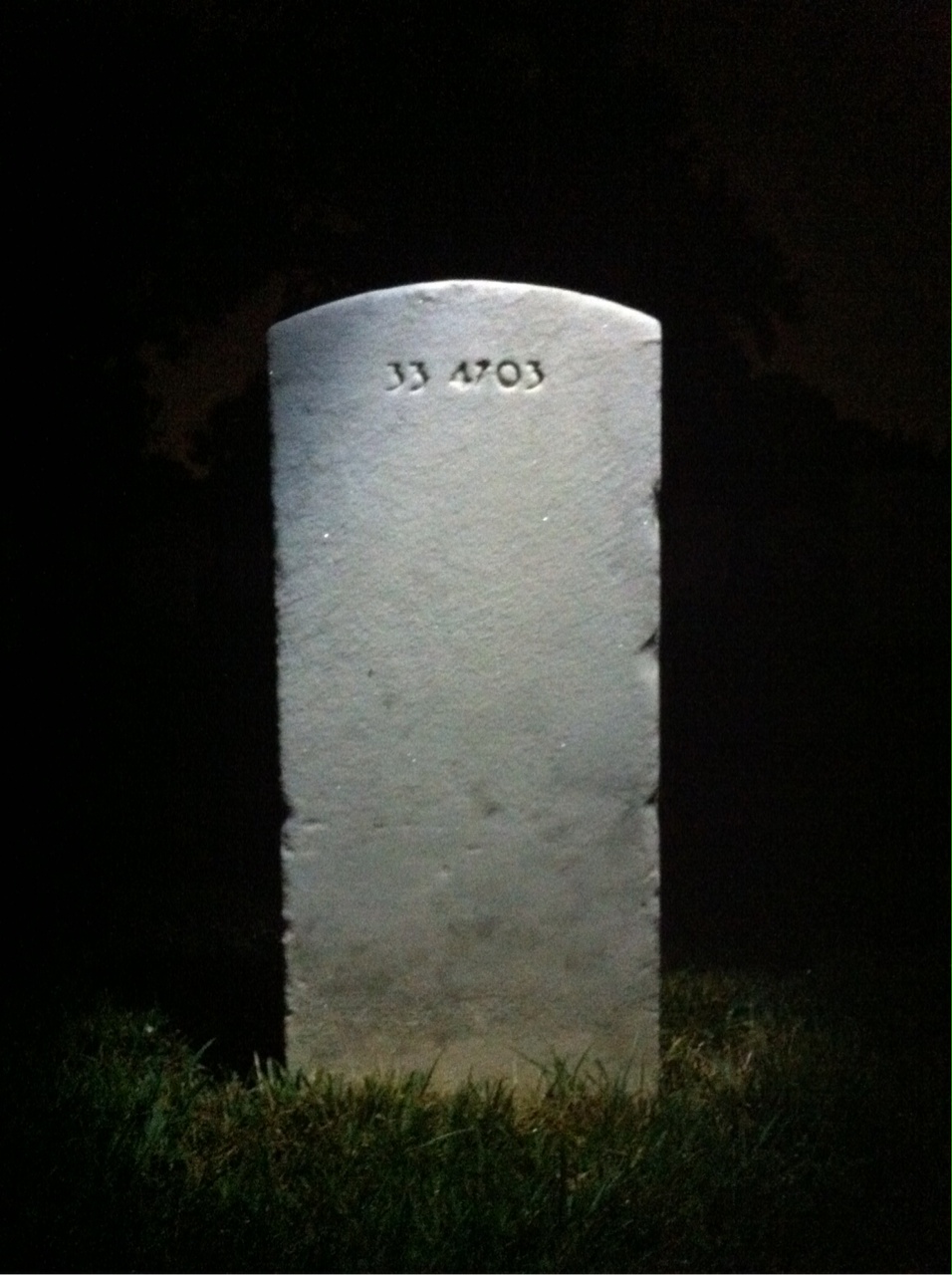 Back of headstone — Leonard Bahlman