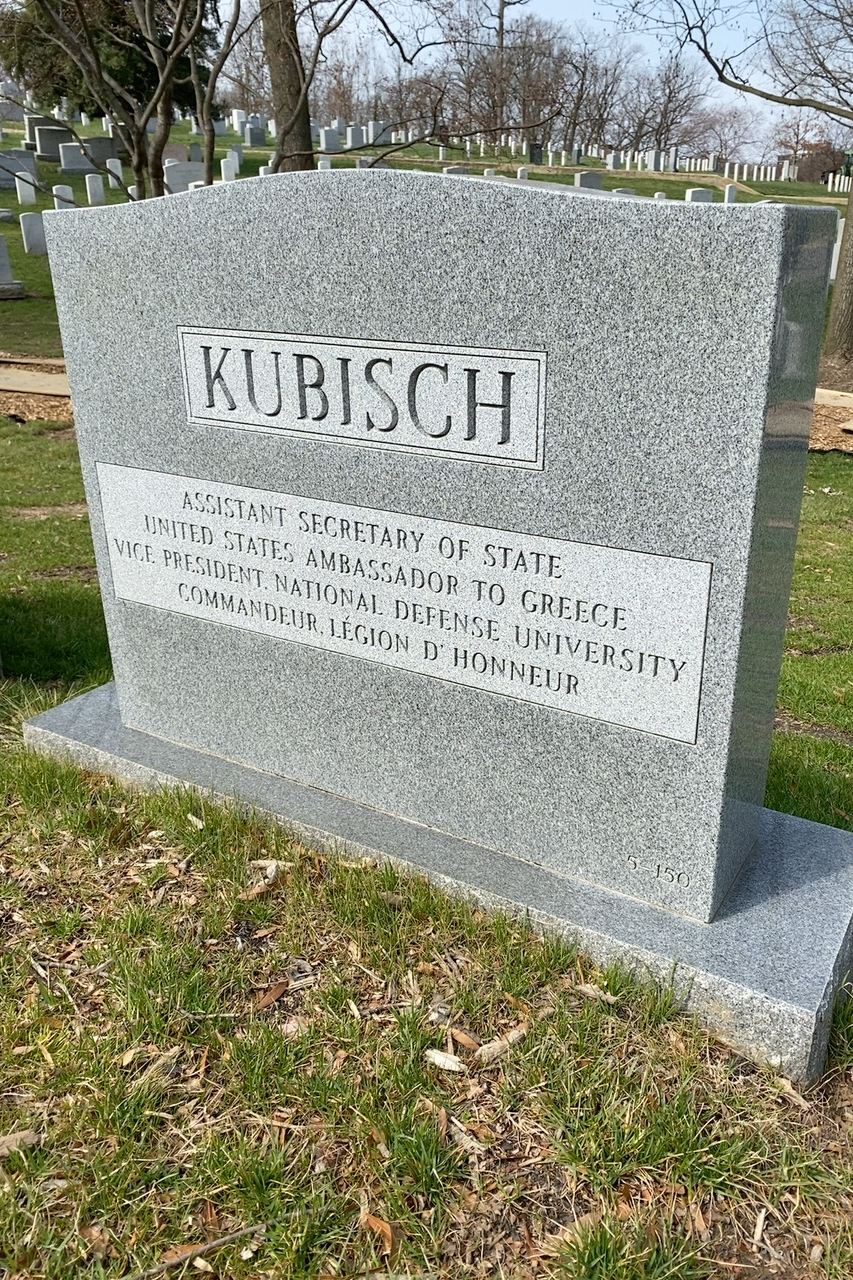 Back of headstone — Jack Kubisch