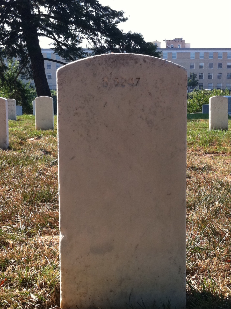 Back of headstone — Grace Anderson