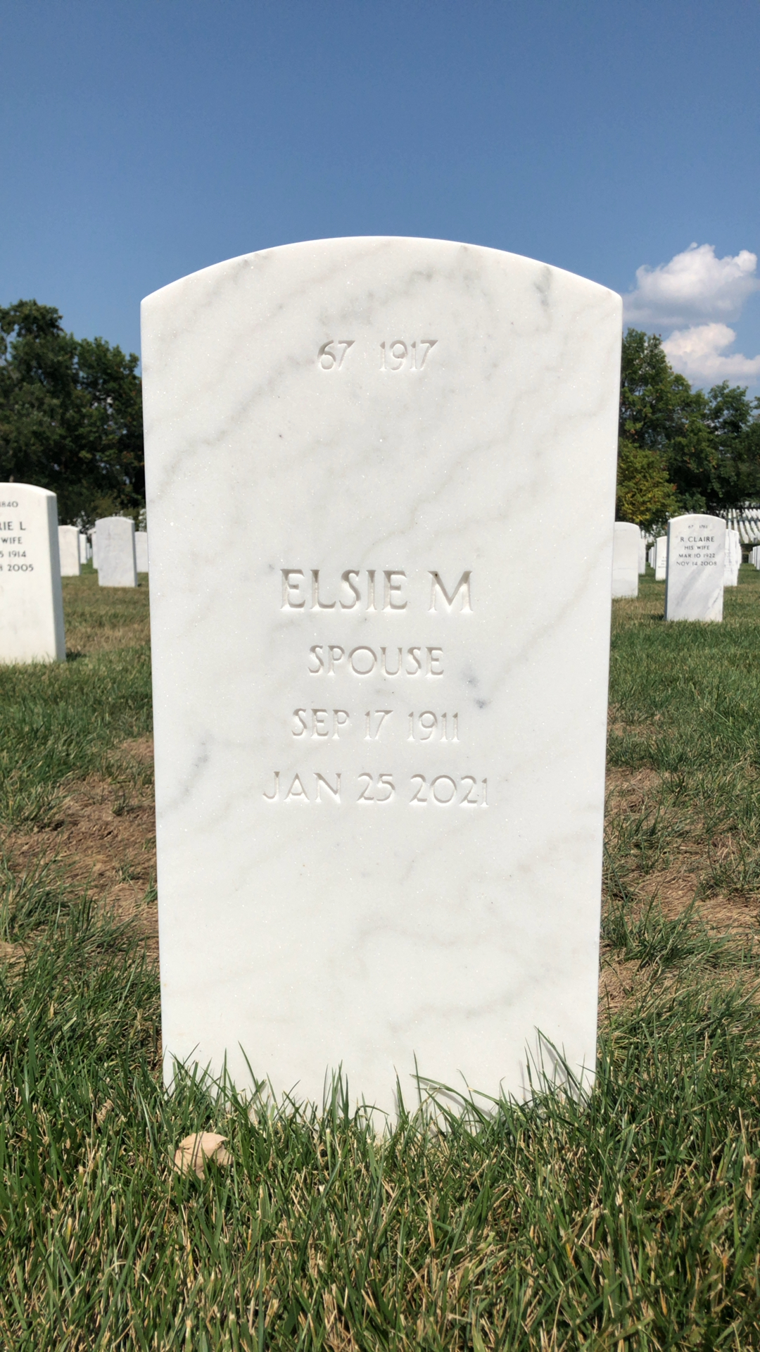 Back of headstone — Raoul Balcaen