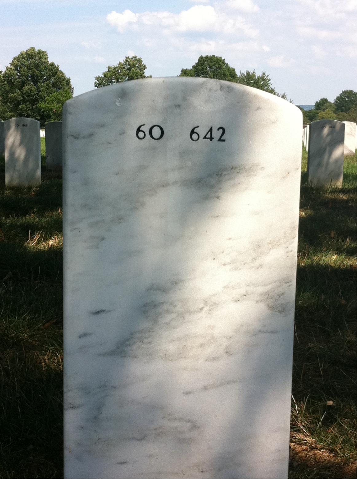 Back of headstone — James Paxton