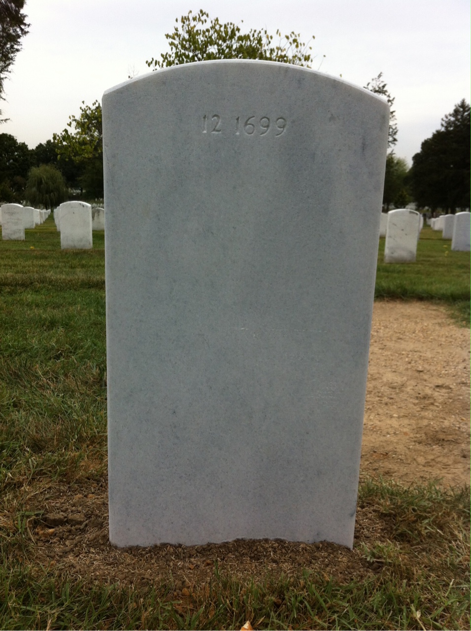 Back of headstone — Thomas Kehoe