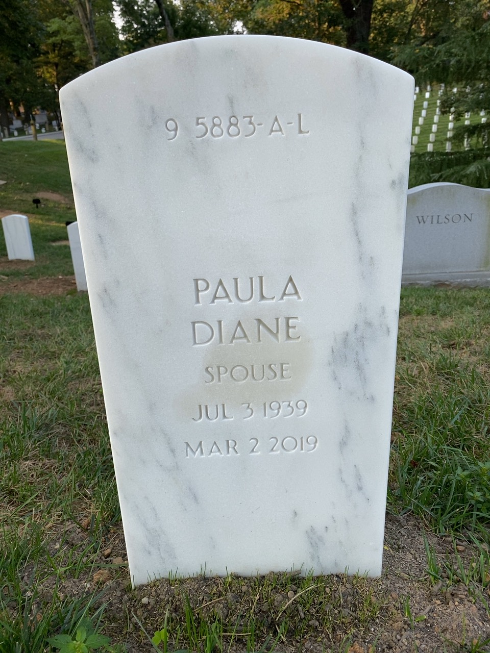 Back of headstone — Sidney Lawrence Linver