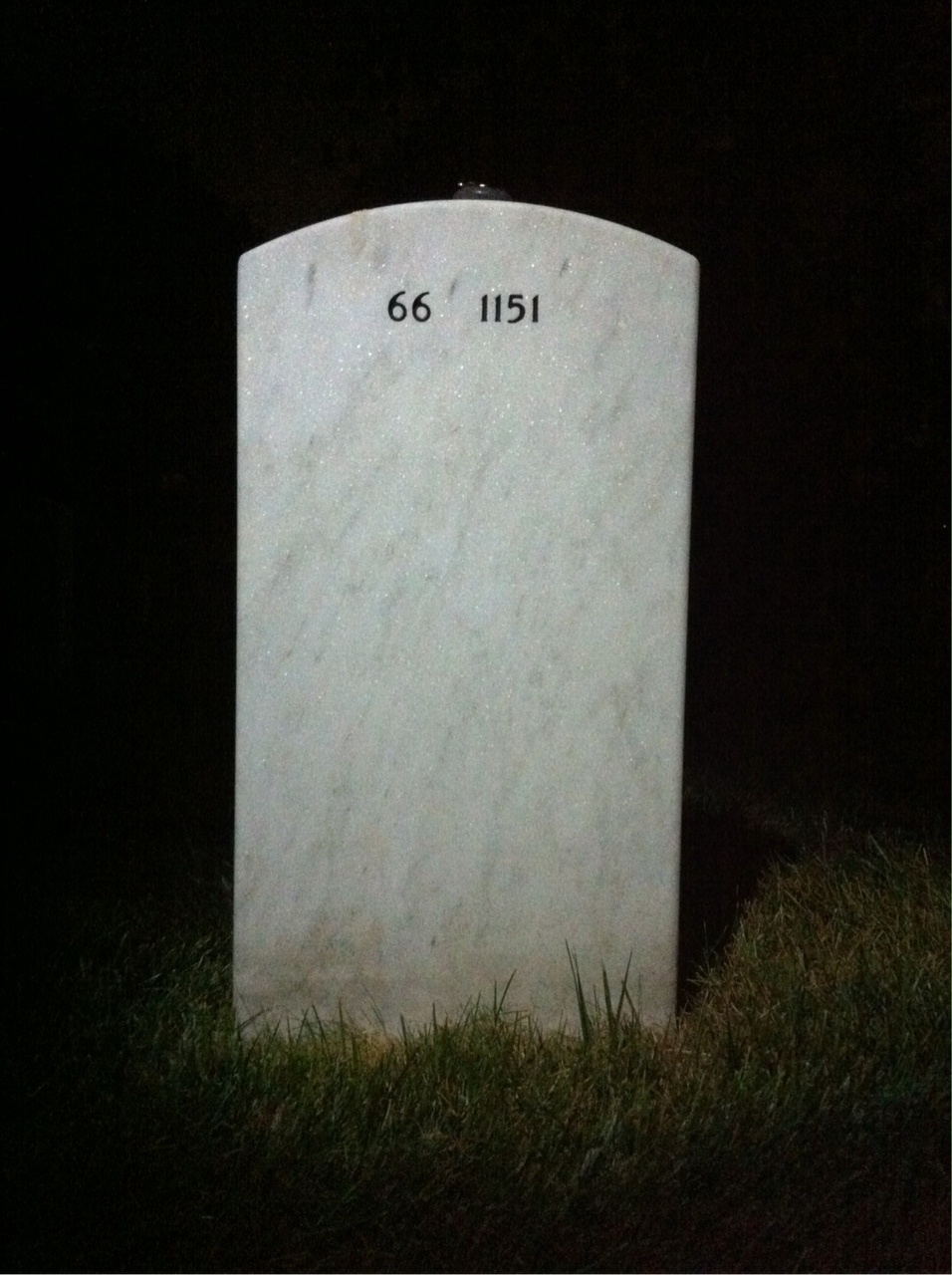 Back of headstone — Valerie Wilhite
