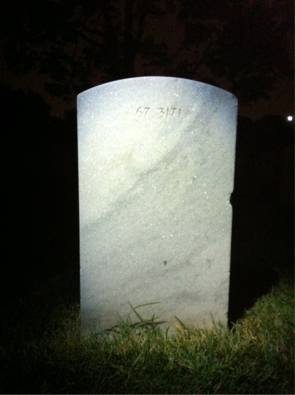 Back of headstone — Thomas Scott Crafton