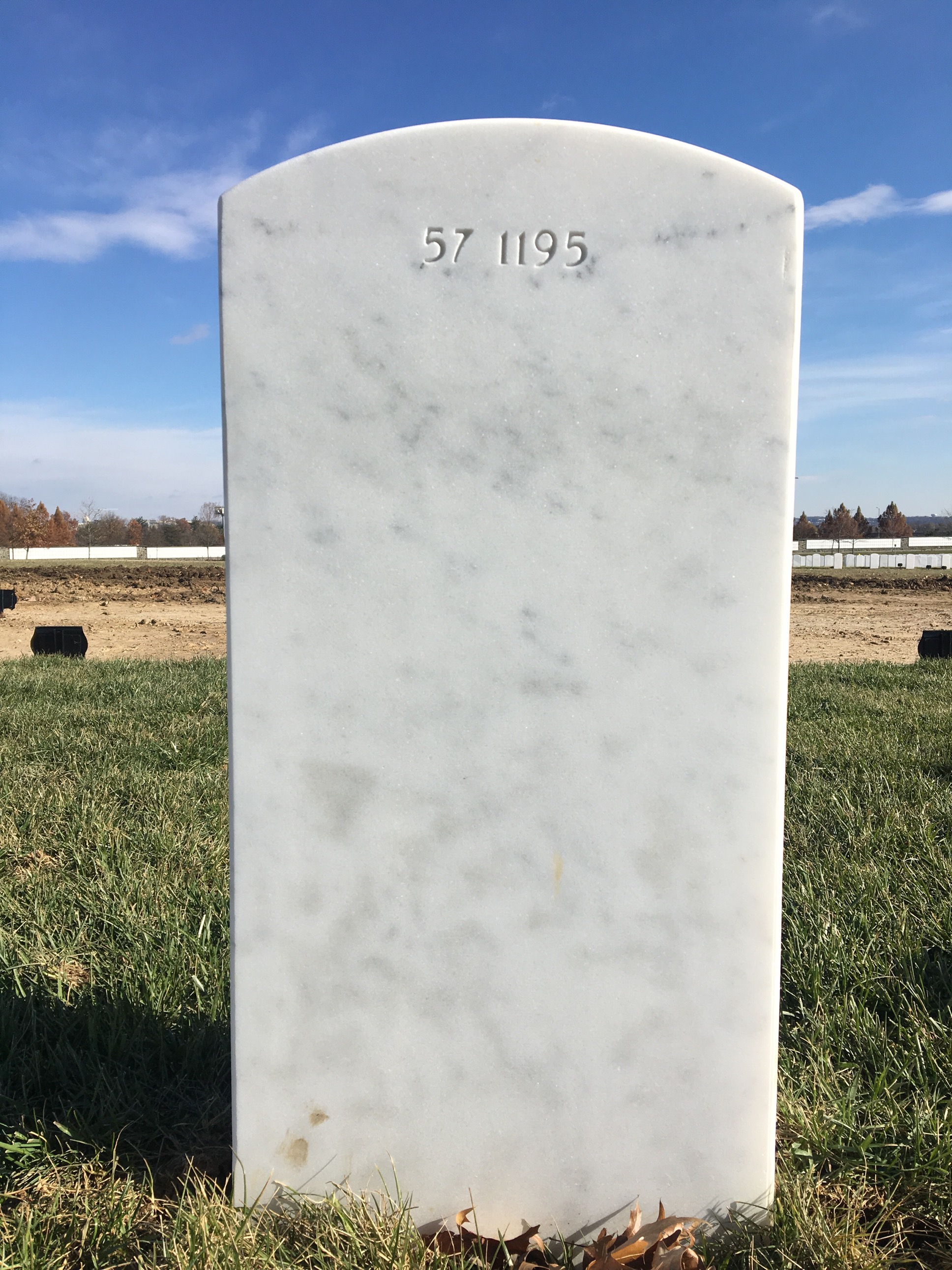 Back of headstone — Charles Aikens