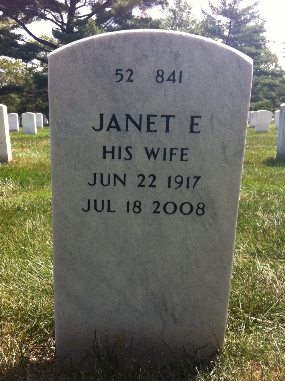 Back of headstone — William Mcdowell