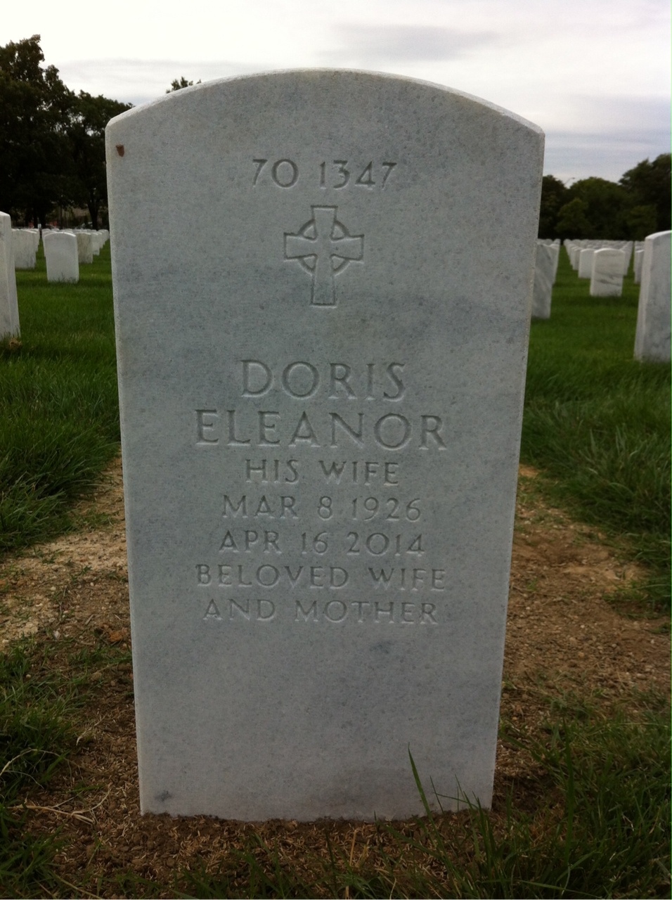 Back of headstone — William R Spence