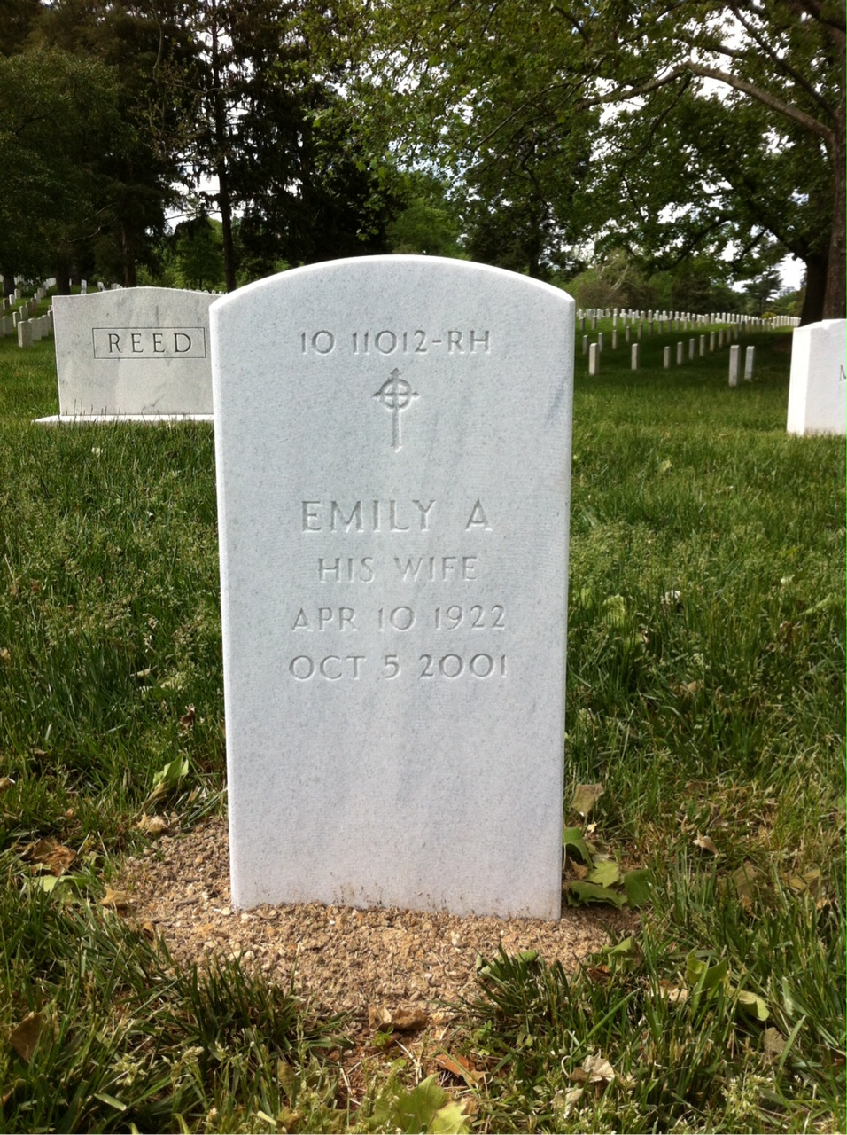 Back of headstone — George Ainslie