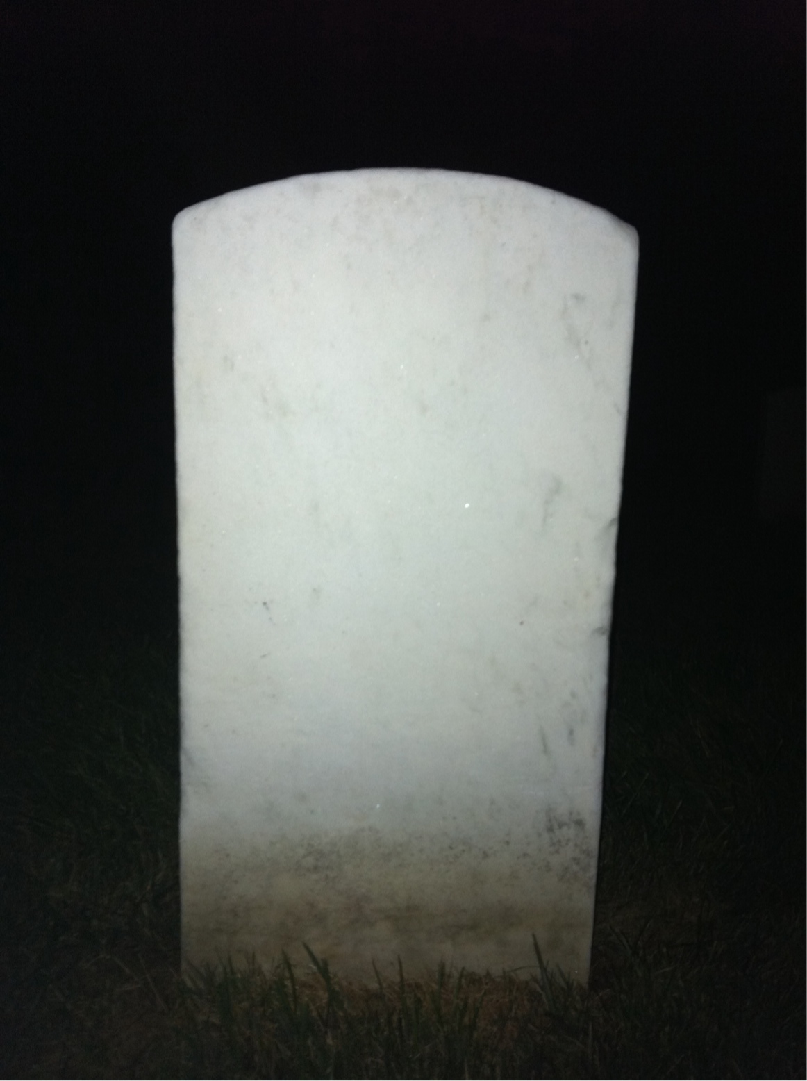 Back of headstone — Lula Bigelow