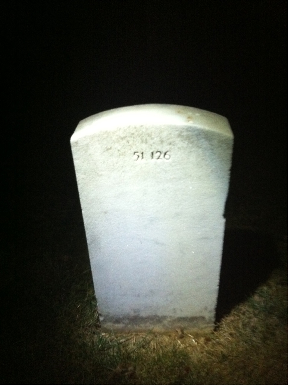 Back of headstone — Charles Bair