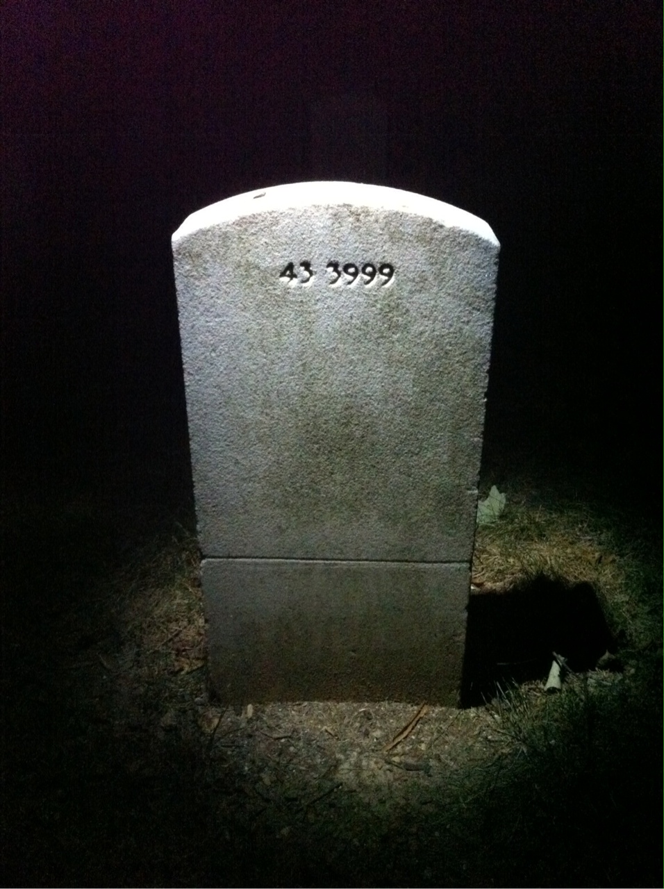 Back of headstone — Edward Murray