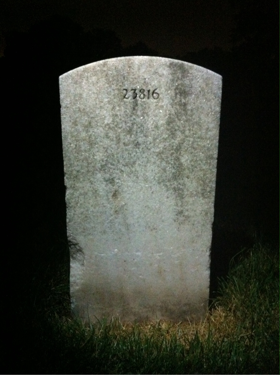 Back of headstone — Catherine Cunningham
