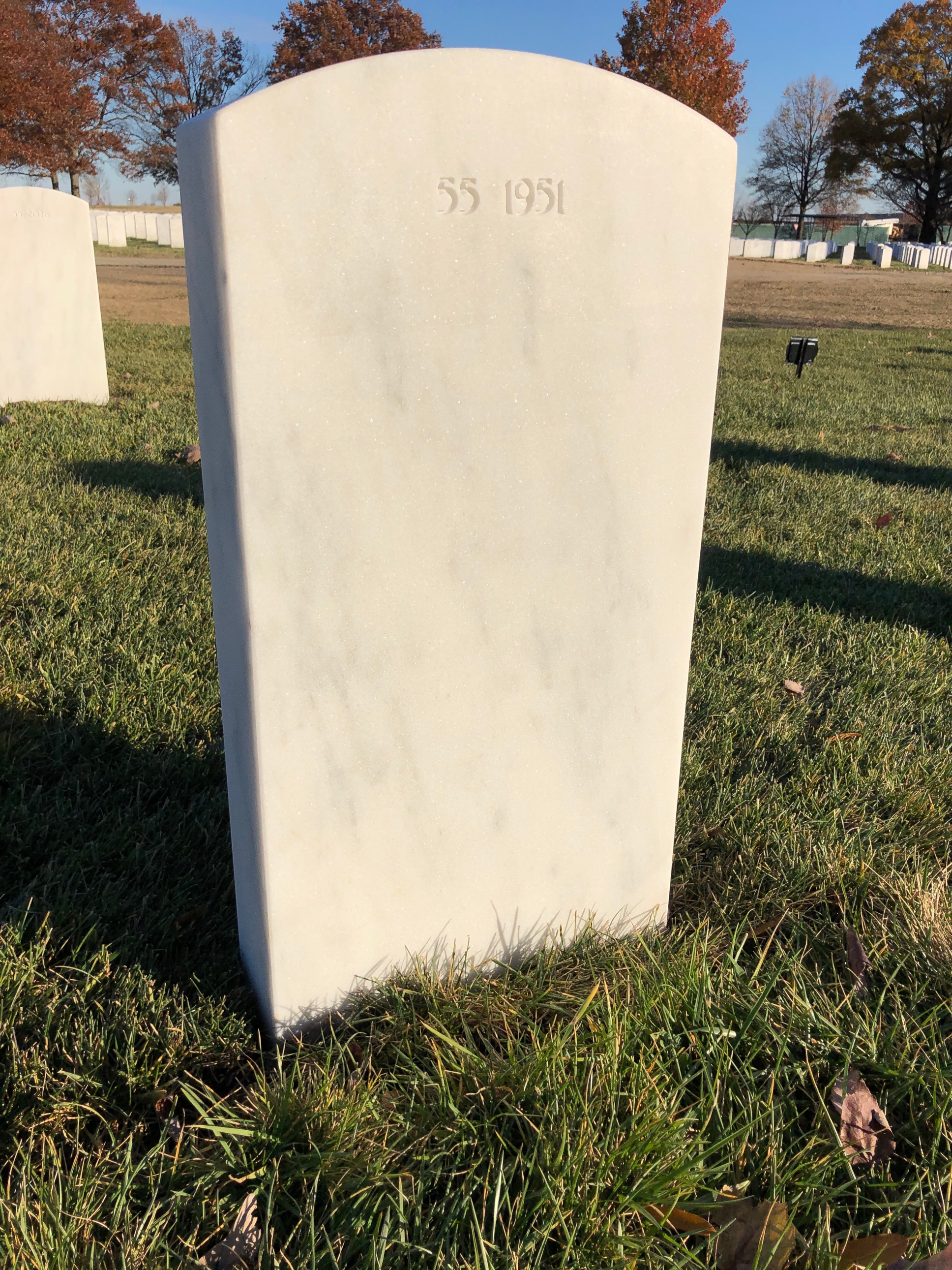 Back of headstone — William Michael Jackson