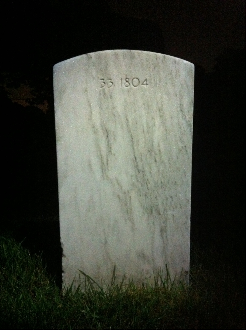 Back of headstone — Godfrey Aebersold