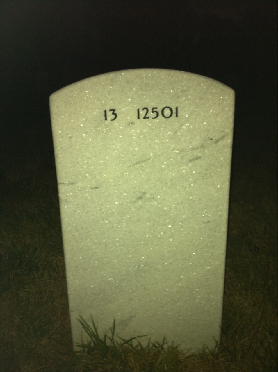 Back of headstone — Andrew Hergenrother