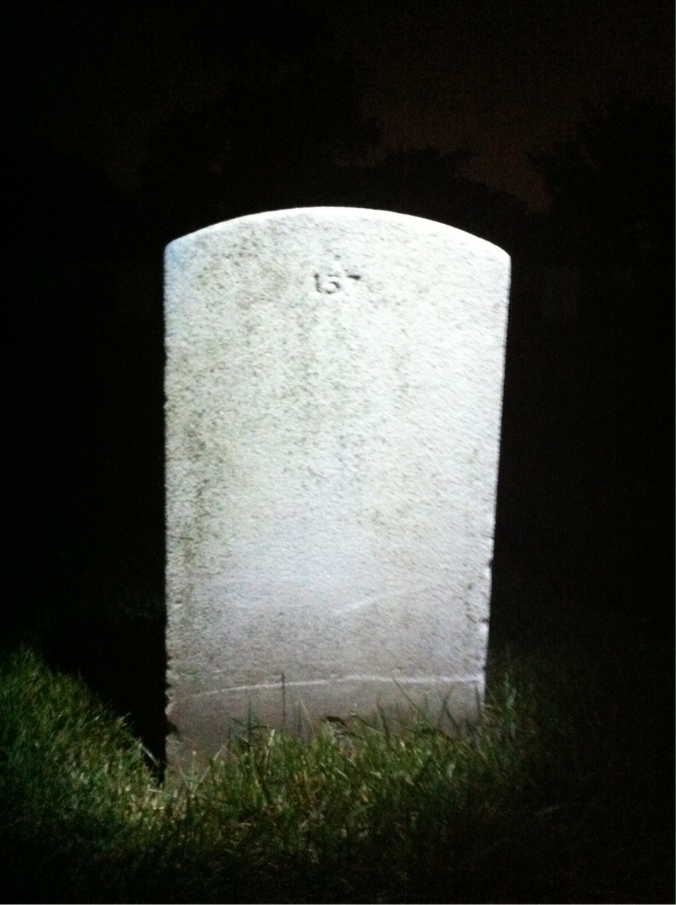 Back of headstone — Thurston Murphy