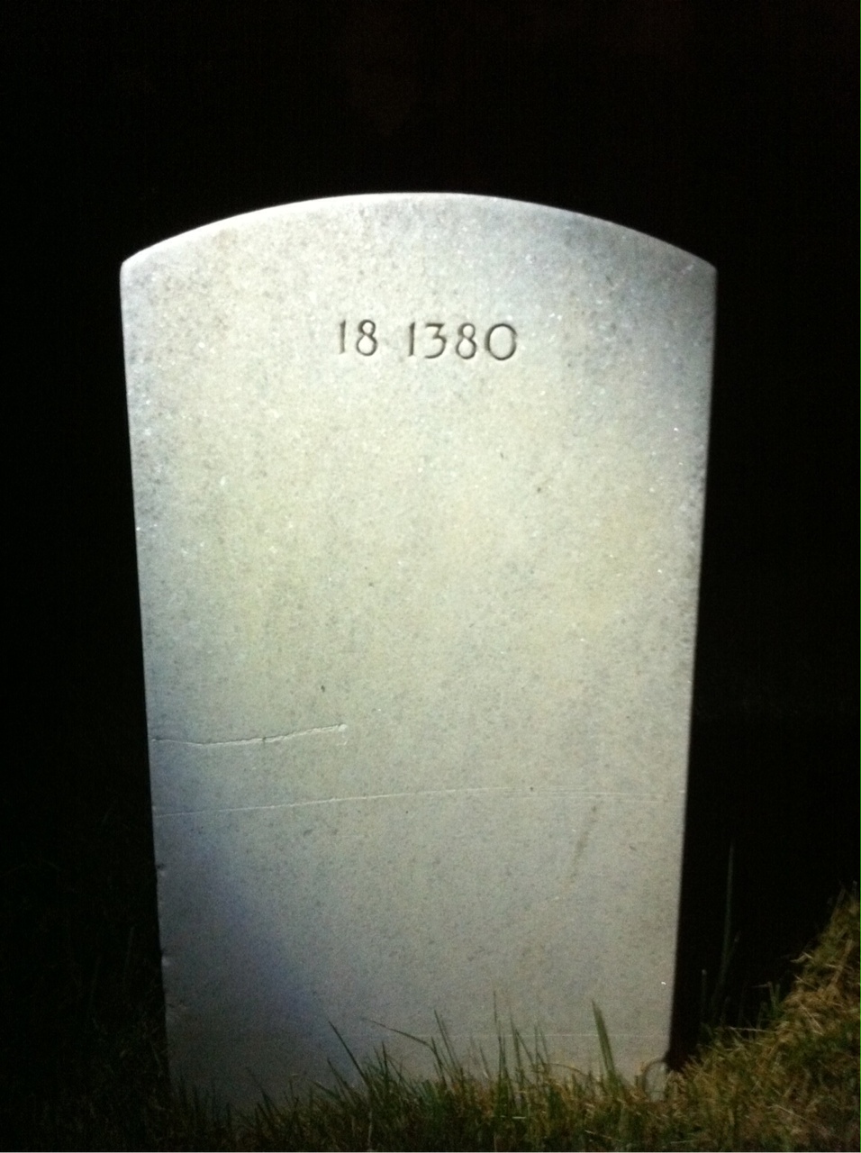 Back of headstone — Angus Morrison