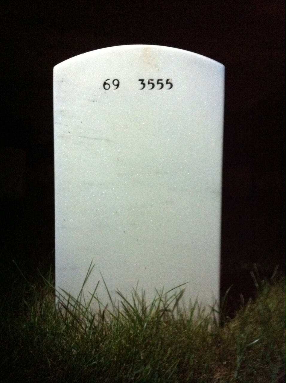 Back of headstone — John Knapp