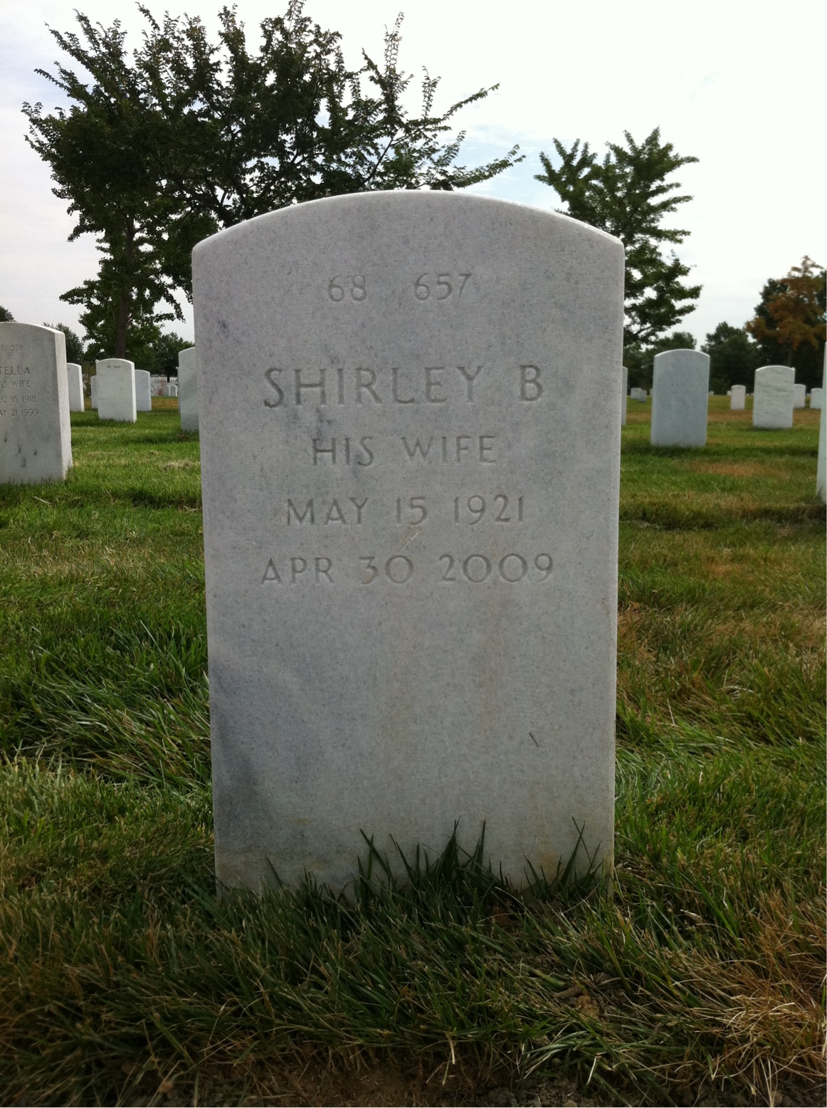 Back of headstone — Leonard Donnelly
