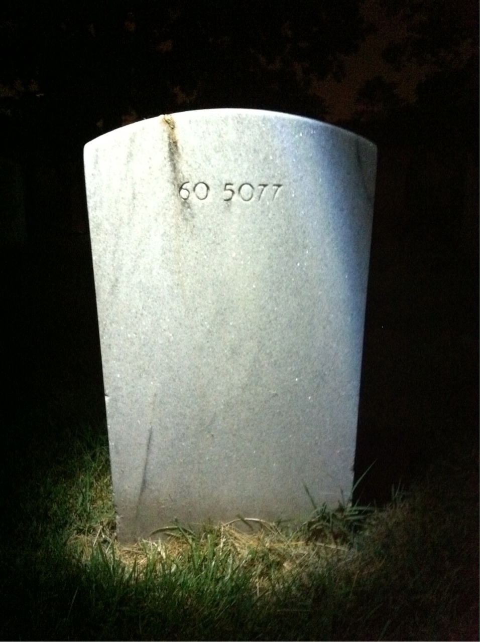 Back of headstone — Harry All