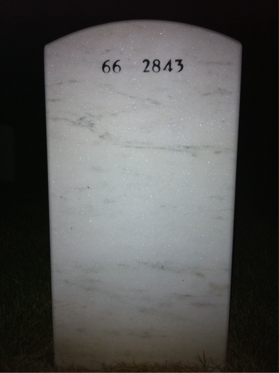 Back of headstone — Margaret Finnegan
