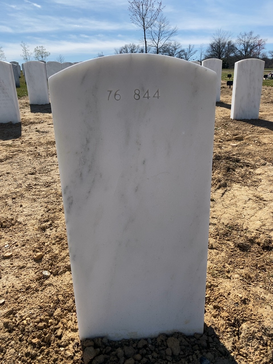 Back of headstone — John David Prymak