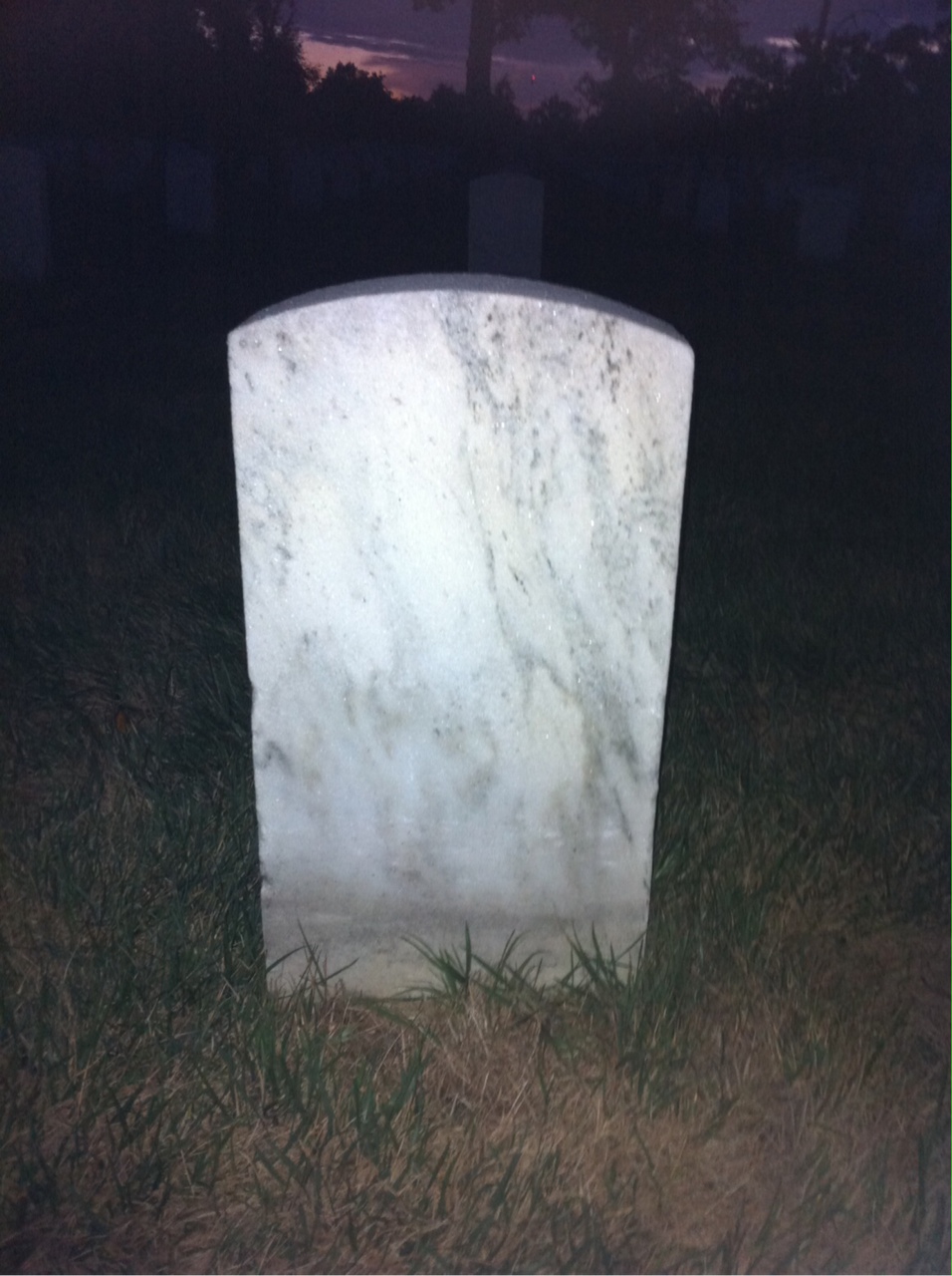 Back of headstone — Morris Ackerman